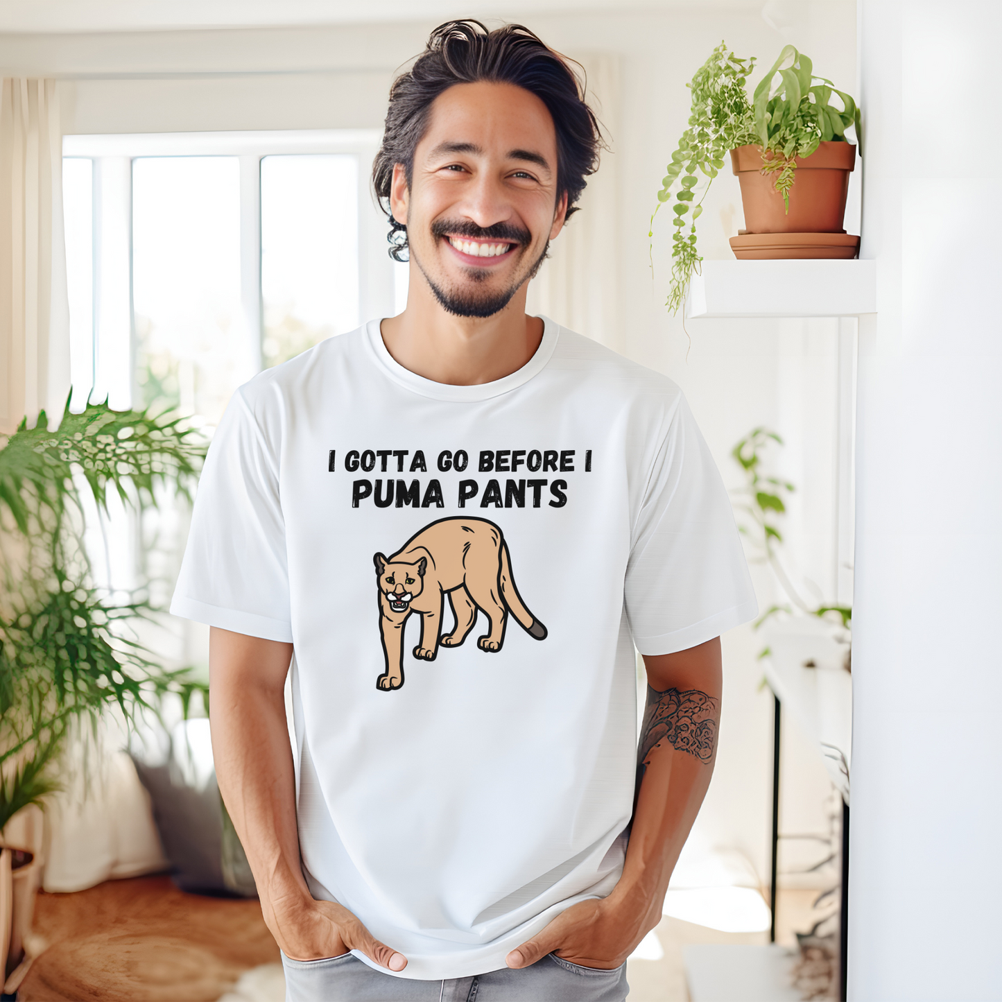 I Gotta Go Before I Puma Pants T-Shirt